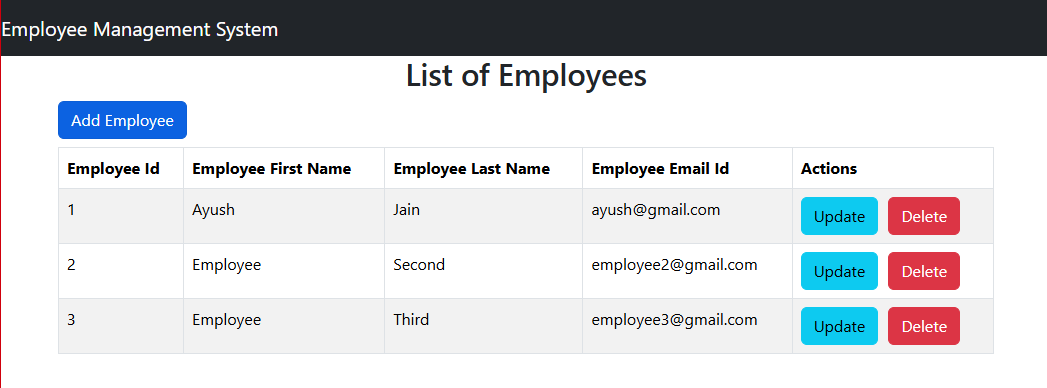 Employee Management System Full Stack