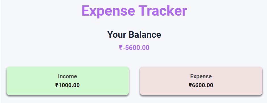 Personal Finance Tracker