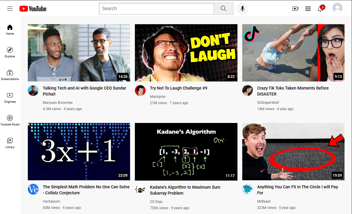 YouTube Clone HTML CSS